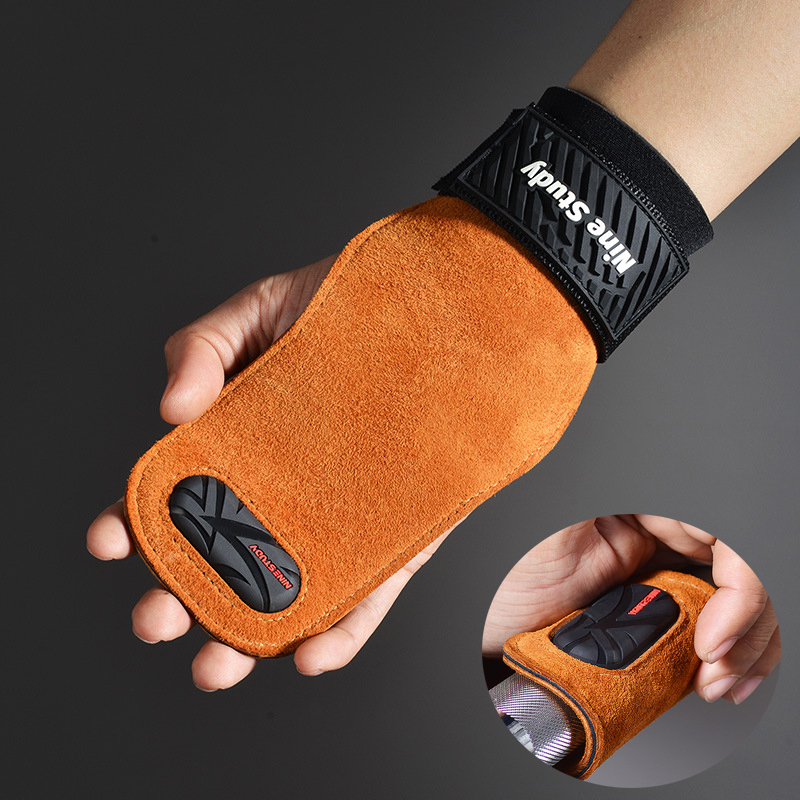 Cowhide Gym Grips Gloves Weigh - Crossfit Workout With Equipment recensie en prijs
