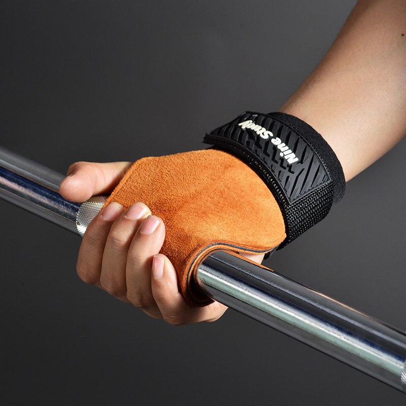 Cowhide Gym Grips Gloves Weigh - Crossfit Workout With Equipment recensie en prijs