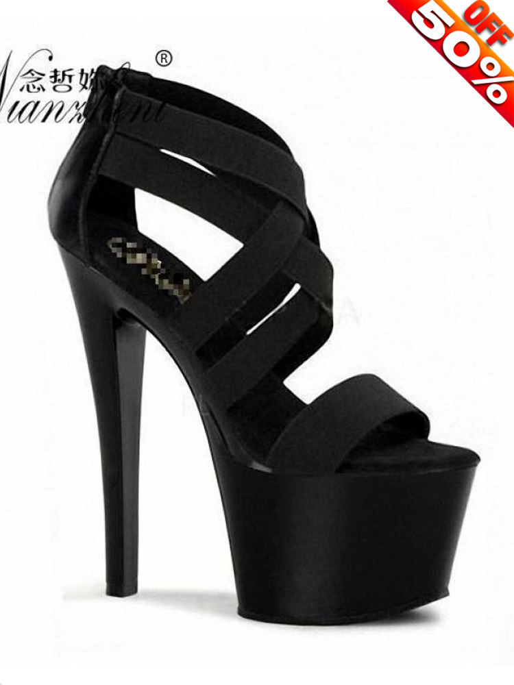17cm Heeled Sandals Black pole - Crossfit G recensie en prijs