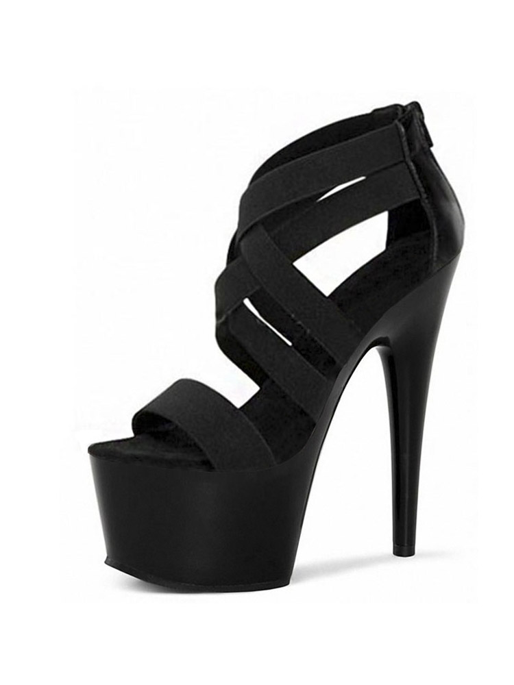 17cm Heeled Sandals Black pole - Crossfit G recensie en prijs