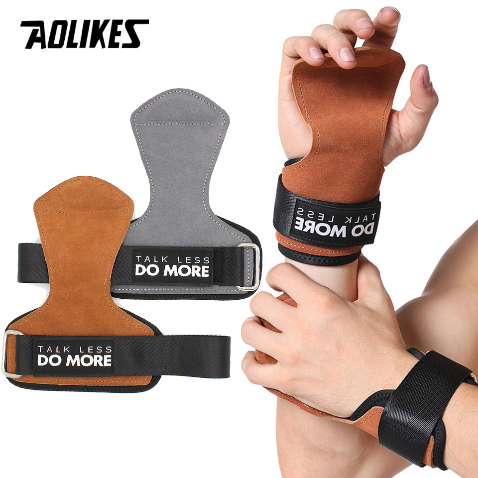 AOLIKES Cowhide Gym Grips Glov - Crossfit Workout With Equipment recensie en prijs
