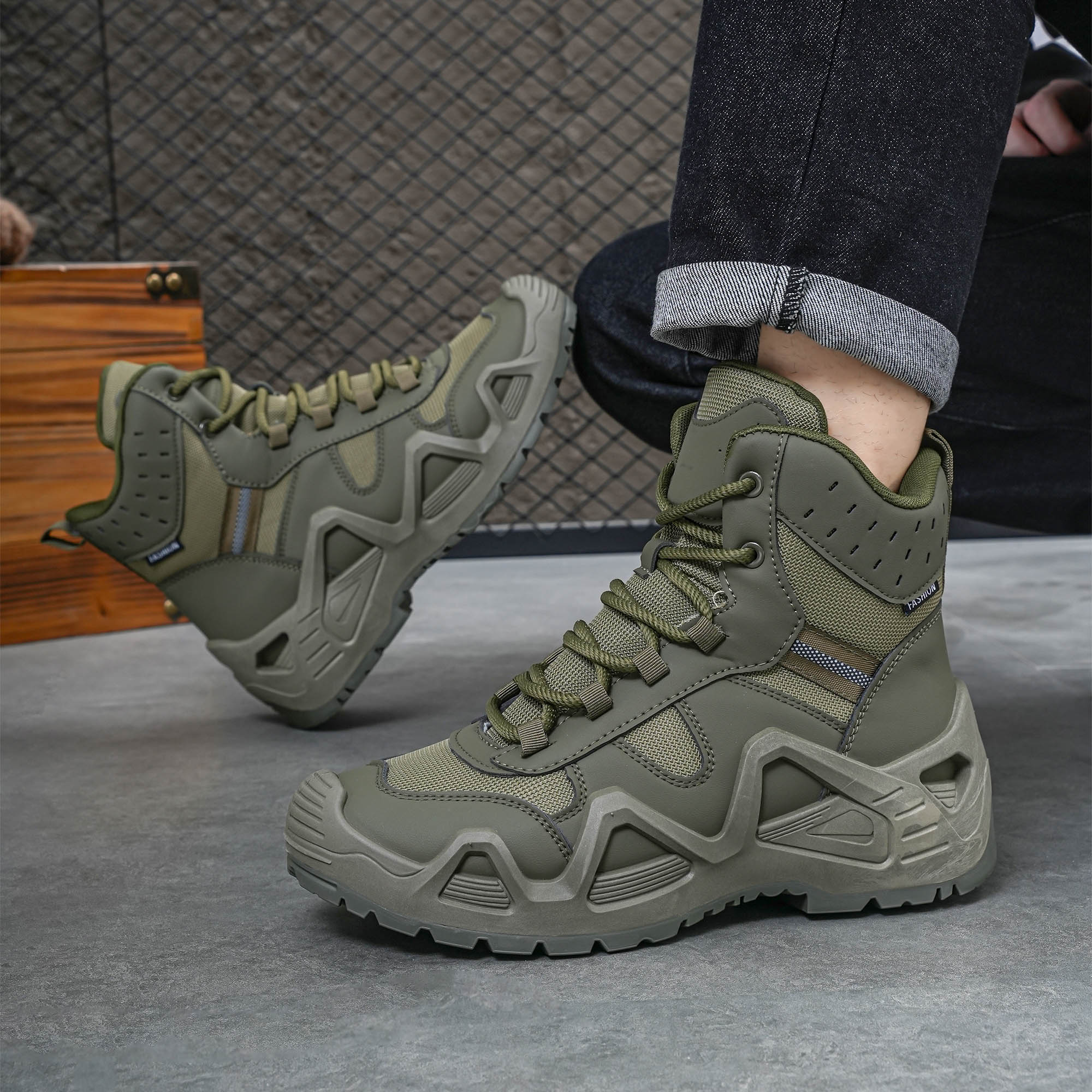 Men's high top boots, hiking b - Crossfit Outdoor recensie en prijs