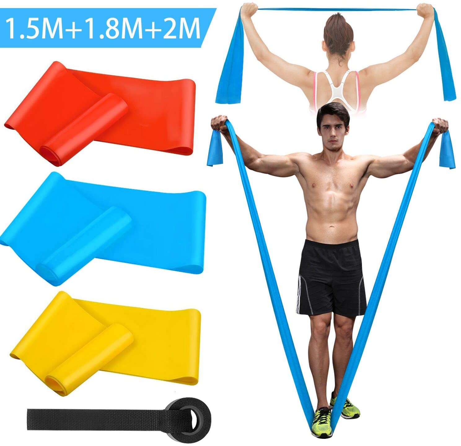Elastic Fitness Bands 3Pcs Res - Crossfit Workout With Equipment recensie en prijs
